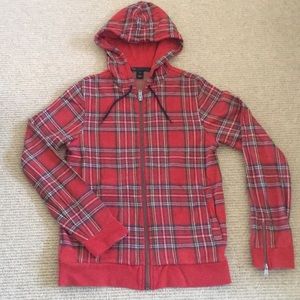 Marc by Marc Jacobs red melange full zip hoodie